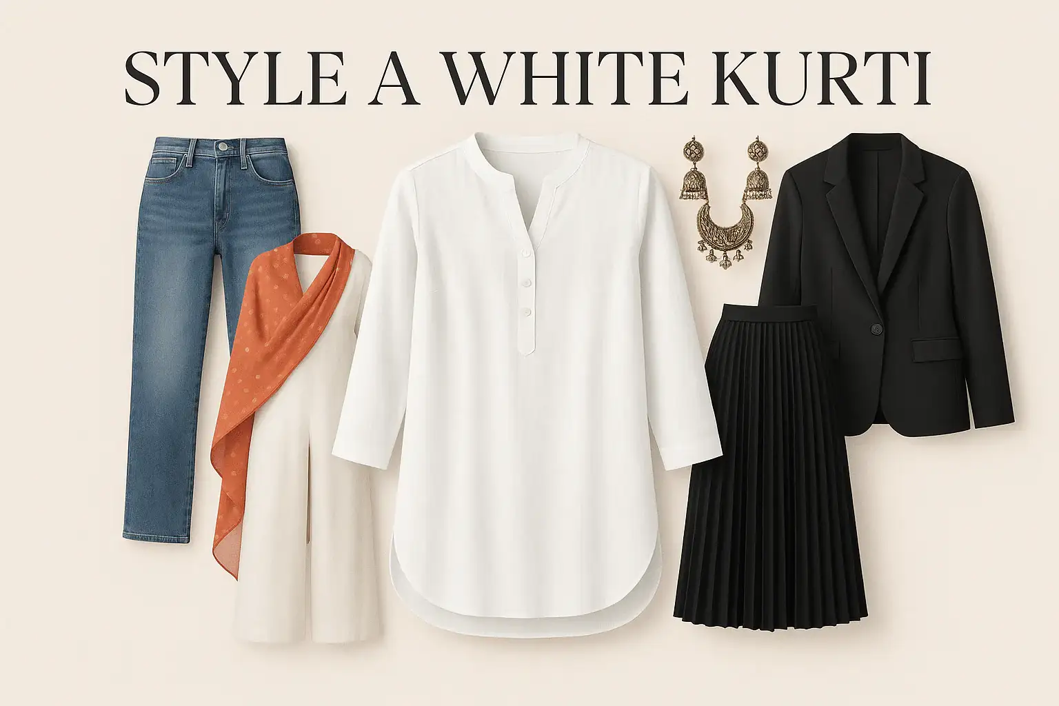How to style a kurti in different ways
